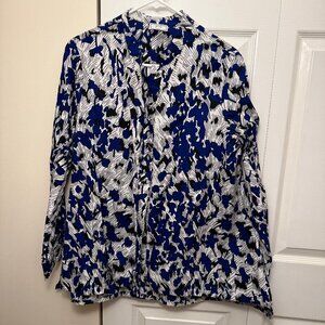 Zuri shirt (petal to the metal print), size large